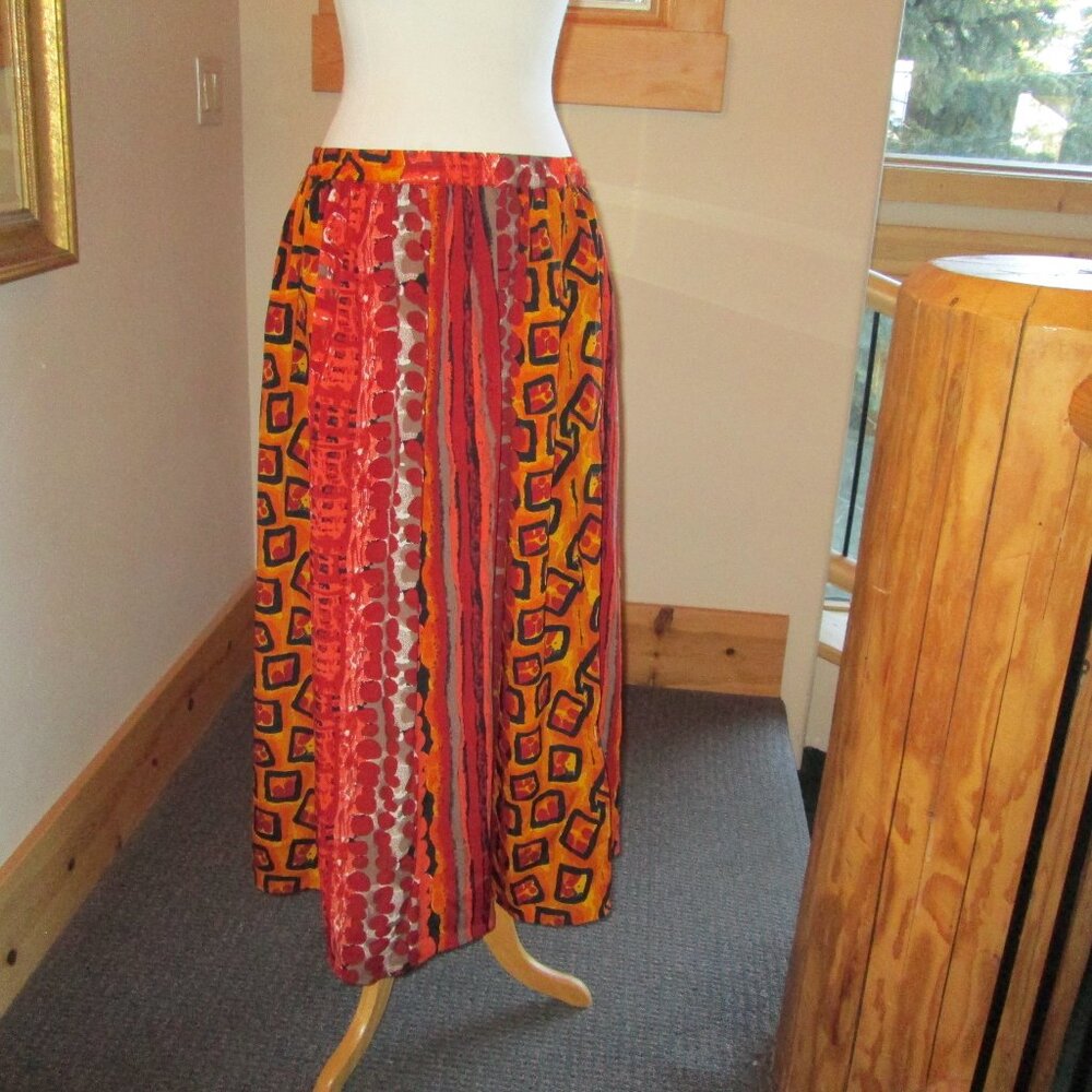 JGU Mad Lab Brown, Orange, Purple Hoodie Tunic Top and Orange Kaktus Plus Skirt - Picture 10 of 12